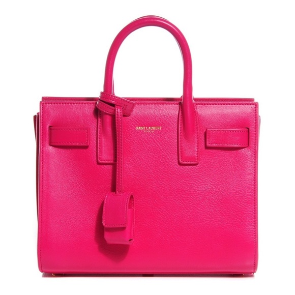 Saint Laurent Handbags - YSL CLASSIC SAC DE JOUR BABY PINK GRAIN
LEATHER SAC NANO SDJ AVE MINI BAG
